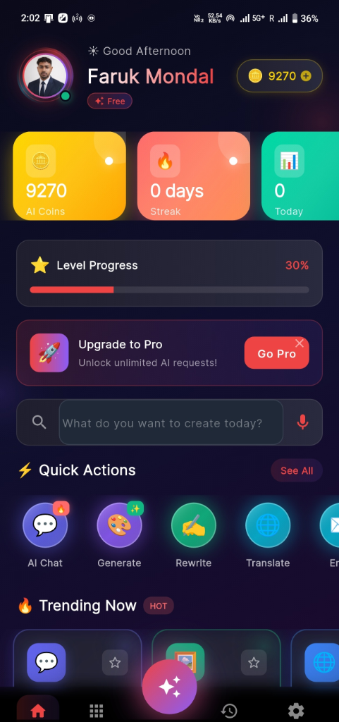 AI Smart Toolkit App Screenshot